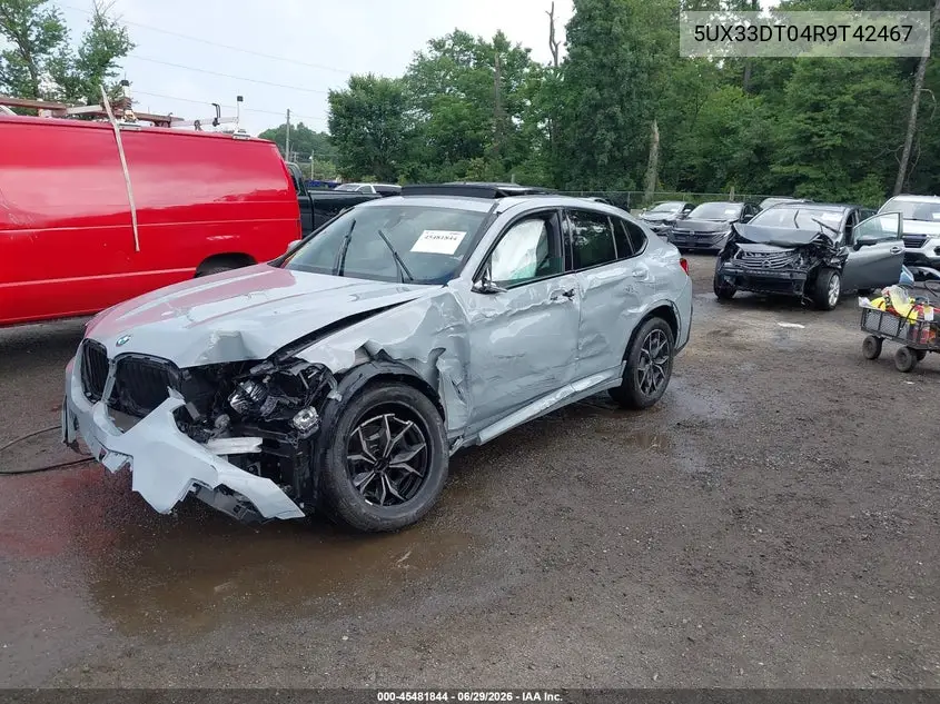2024 BMW X4 xDrive30I VIN: 5UX33DT04R9T42467 Lot: 45481844