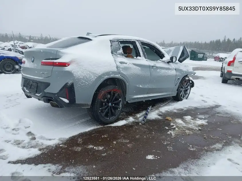 2025 BMW X4 xDrive30I VIN: 5UX33DT0XS9Y85845 Lot: 12523581x