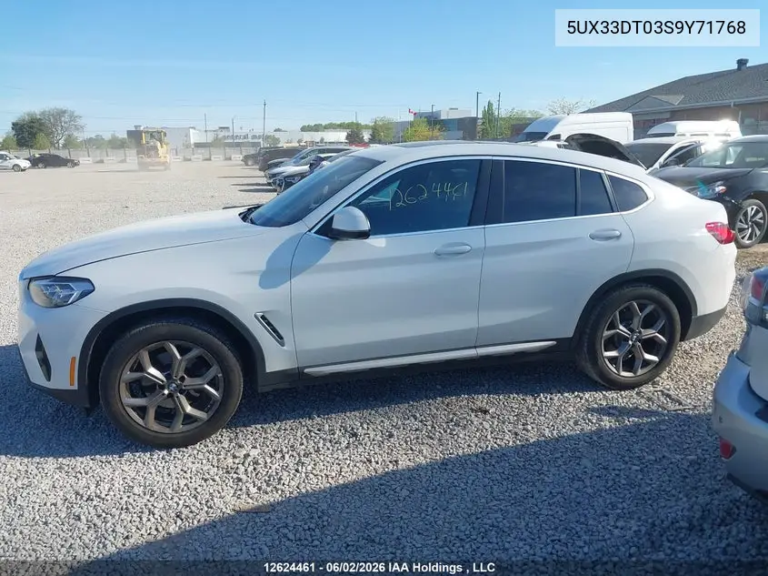 2025 BMW X4 xDrive30I VIN: 5UX33DT03S9Y71768 Lot: 12624461