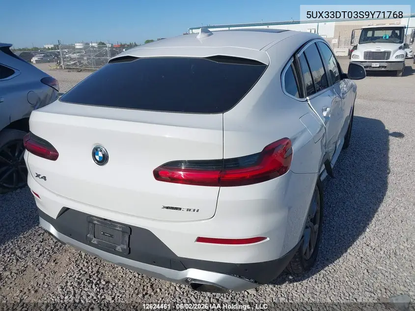 2025 BMW X4 xDrive30I VIN: 5UX33DT03S9Y71768 Lot: 12624461