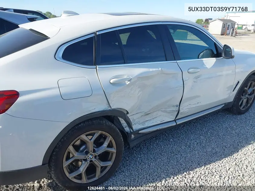 2025 BMW X4 xDrive30I VIN: 5UX33DT03S9Y71768 Lot: 12624461
