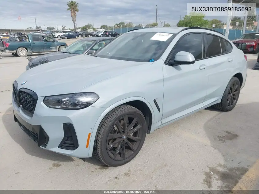 2025 BMW X4 xDrive30I VIN: 5UX33DT08S9185693 Lot: 45026890