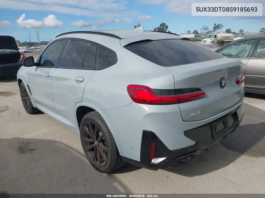 2025 BMW X4 xDrive30I VIN: 5UX33DT08S9185693 Lot: 45026890