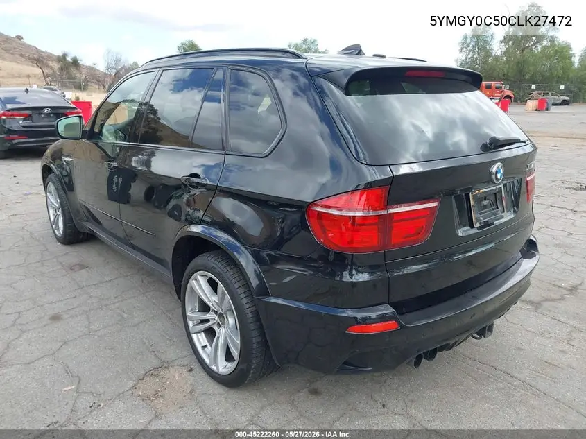 2012 BMW X5 M VIN: 5YMGY0C50CLK27472 Lot: 45222260
