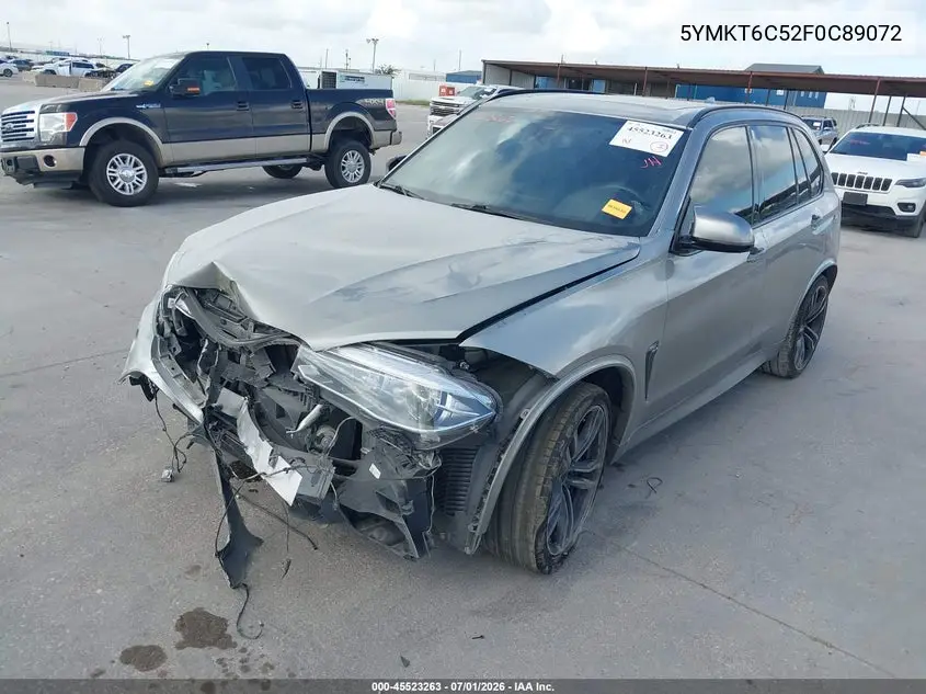 2015 BMW X5 M VIN: 5YMKT6C52F0C89072 Lot: 45523263