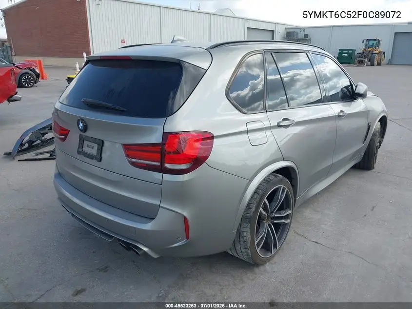 2015 BMW X5 M VIN: 5YMKT6C52F0C89072 Lot: 45523263