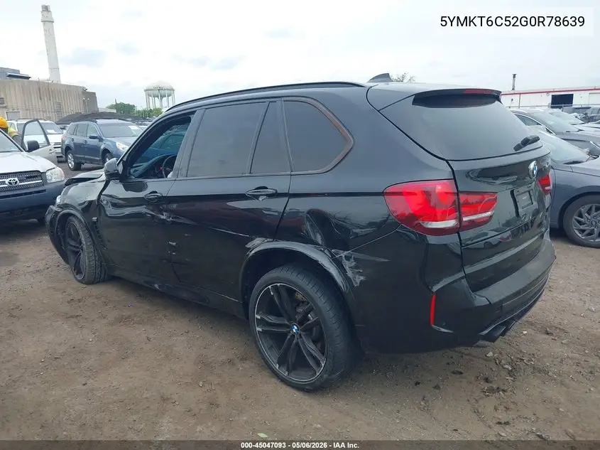 2016 BMW X5 M VIN: 5YMKT6C52G0R78639 Lot: 45047093