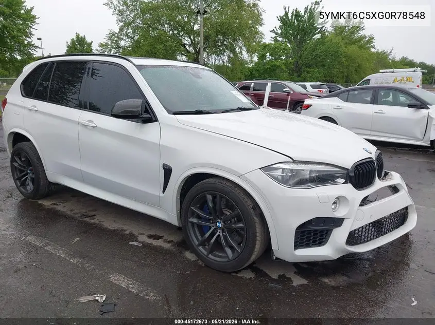 2016 BMW X5 M VIN: 5YMKT6C5XG0R78548 Lot: 45172673