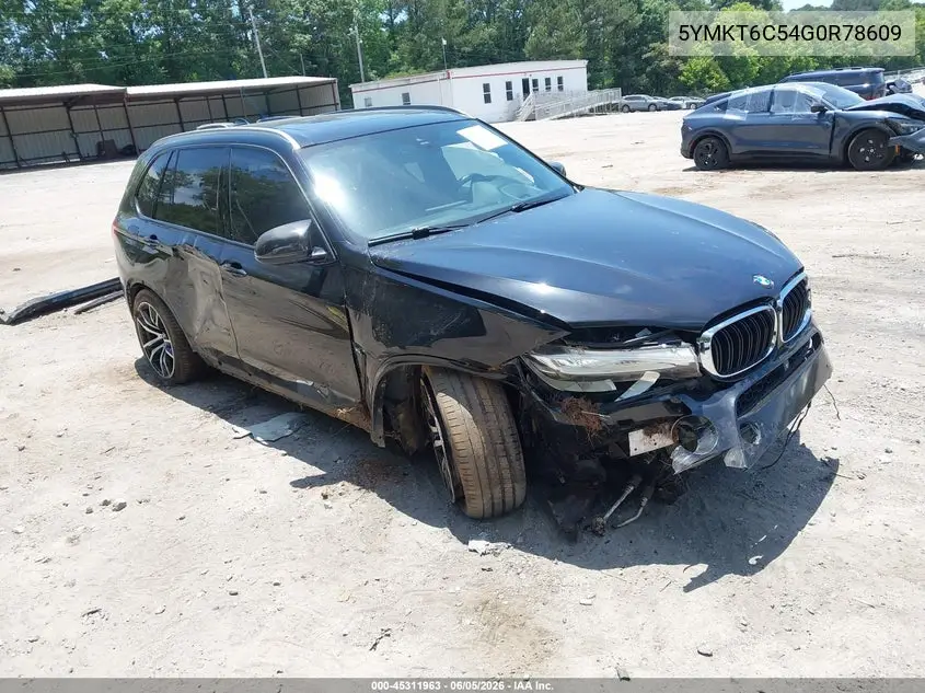 2016 BMW X5 M VIN: 5YMKT6C54G0R78609 Lot: 45311963