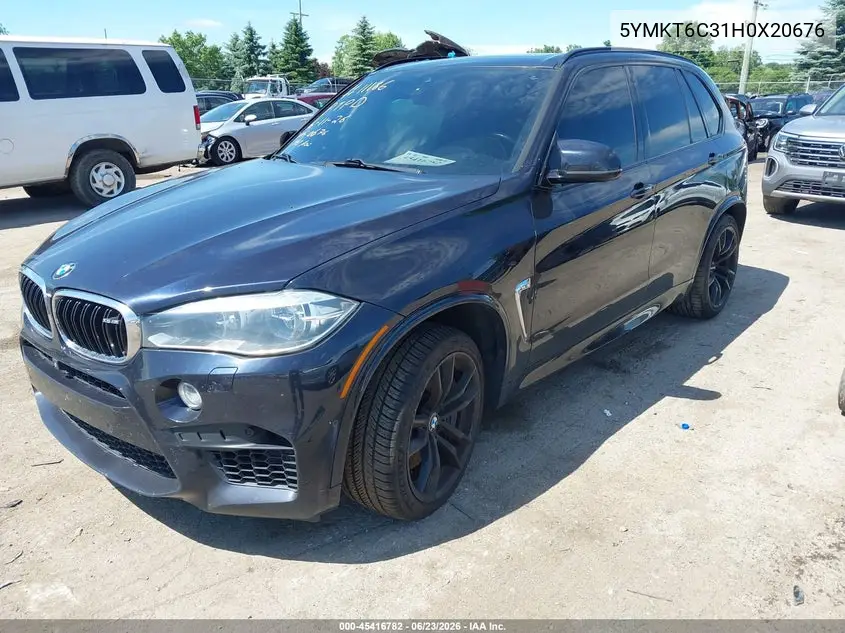 2017 BMW X5 M VIN: 5YMKT6C31H0X20676 Lot: 45416782