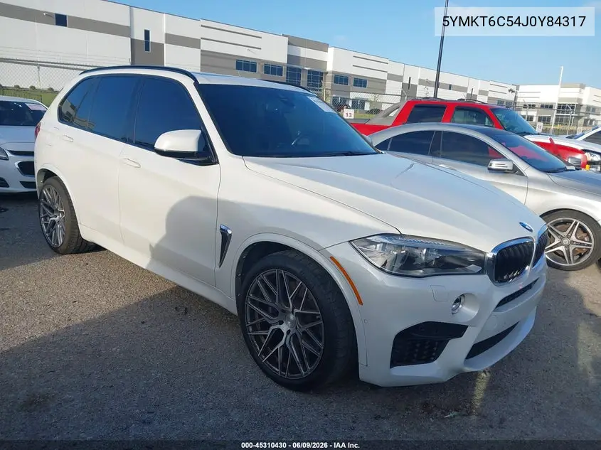 2018 BMW X5 M VIN: 5YMKT6C54J0Y84317 Lot: 45310430