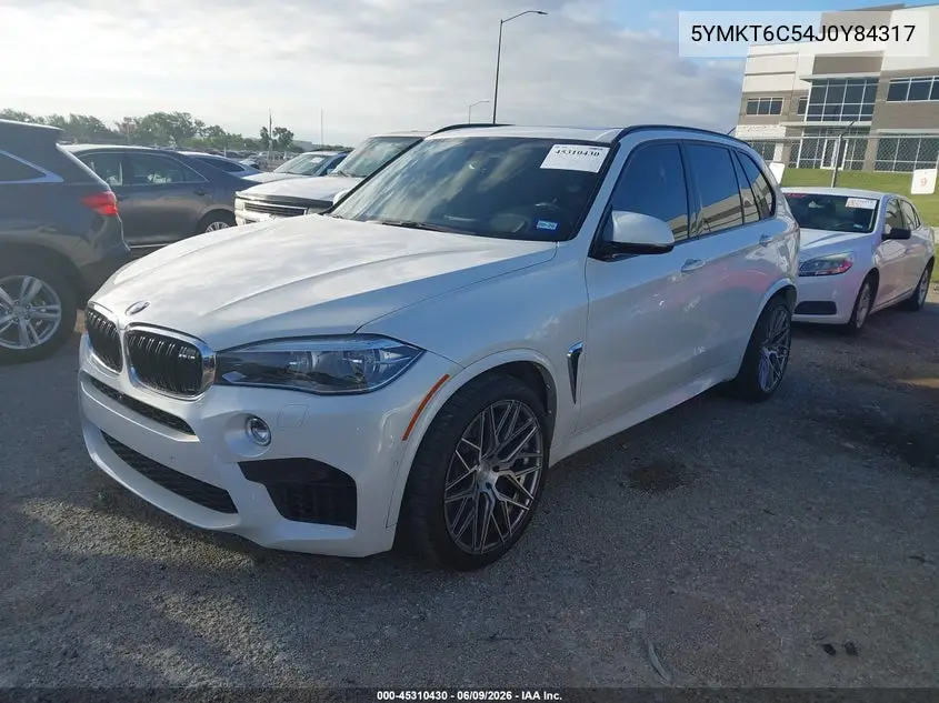 2018 BMW X5 M VIN: 5YMKT6C54J0Y84317 Lot: 45310430