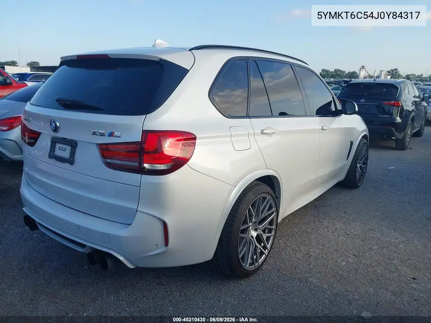 2018 BMW X5 M VIN: 5YMKT6C54J0Y84317 Lot: 45310430