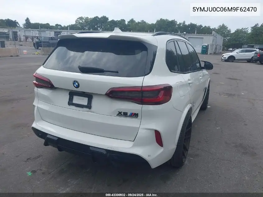 2021 BMW X5 M VIN: 5YMJU0C06M9F62470 Lot: 43300932