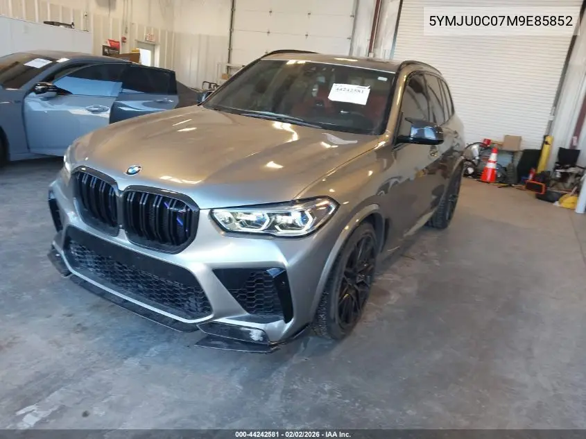 2021 BMW X5 M VIN: 5YMJU0C07M9E85852 Lot: 44242581