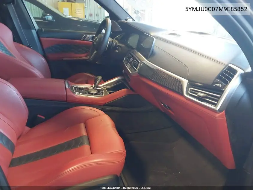 2021 BMW X5 M VIN: 5YMJU0C07M9E85852 Lot: 44242581