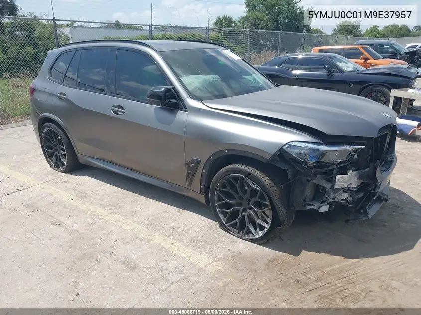 2021 BMW X5 M VIN: 5YMJU0C01M9E37957 Lot: 45066719