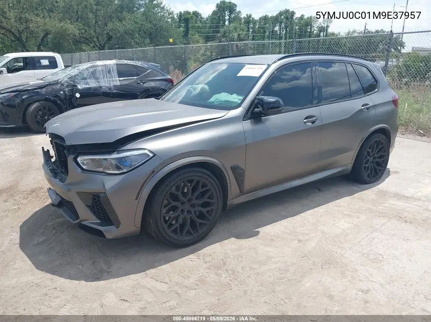 2021 BMW X5 M VIN: 5YMJU0C01M9E37957 Lot: 45066719
