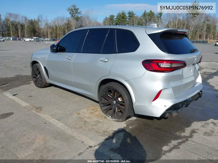 2023 BMW X5 M VIN: 5YMJU0C05P9N76992 Lot: 44397740