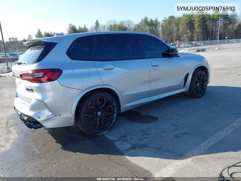 2023 BMW X5 M VIN: 5YMJU0C05P9N76992 Lot: 44397740