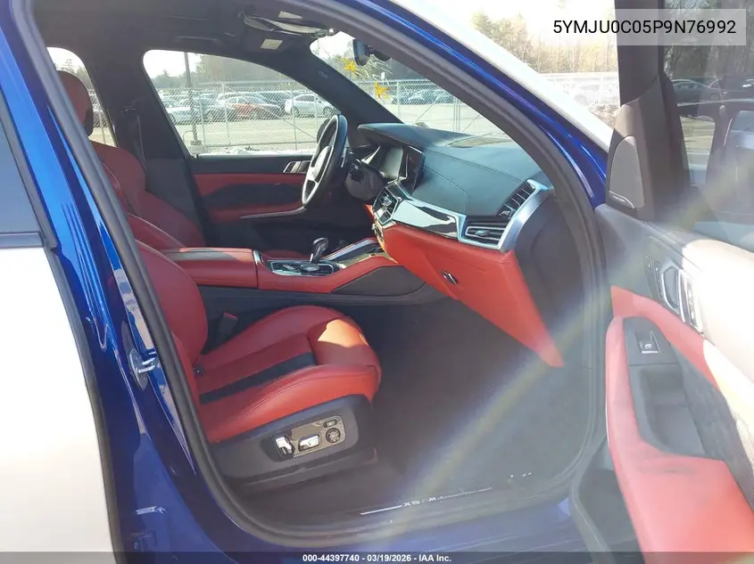 2023 BMW X5 M VIN: 5YMJU0C05P9N76992 Lot: 44397740