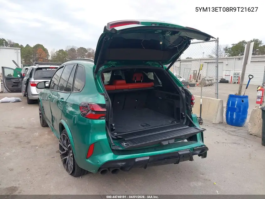 2024 BMW X5 M Competition VIN: 5YM13ET08R9T21627 Lot: 44746191