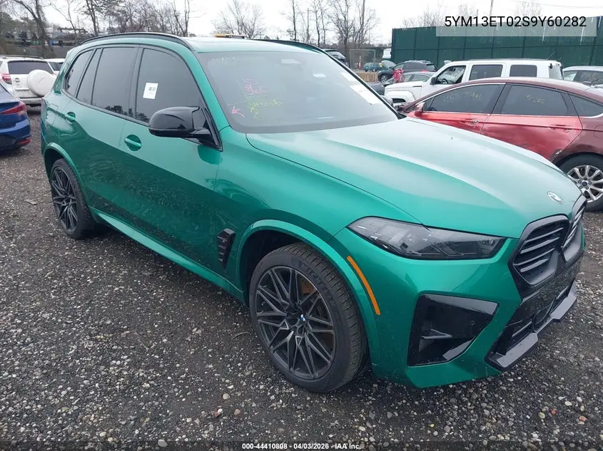 2025 BMW X5 M Competition VIN: 5YM13ET02S9Y60282 Lot: 44410808