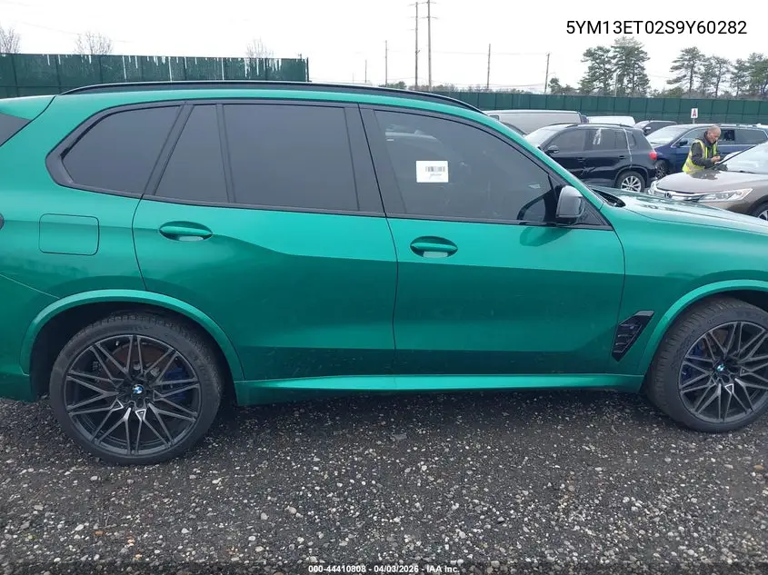 2025 BMW X5 M Competition VIN: 5YM13ET02S9Y60282 Lot: 44410808
