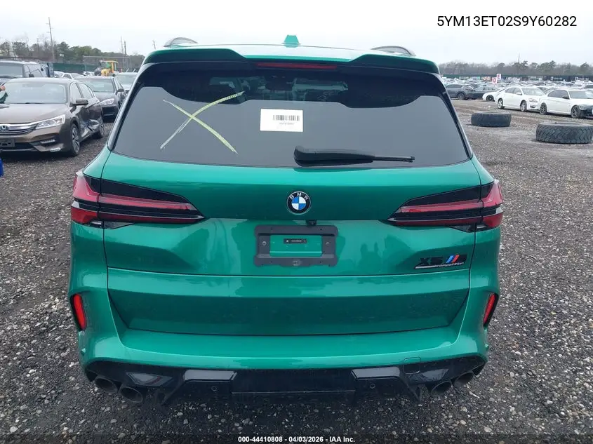2025 BMW X5 M Competition VIN: 5YM13ET02S9Y60282 Lot: 44410808