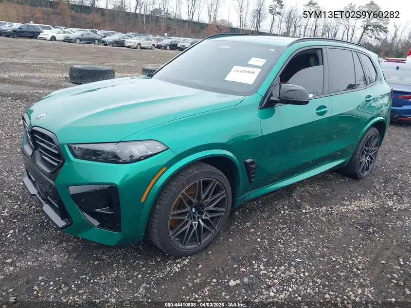 2025 BMW X5 M Competition VIN: 5YM13ET02S9Y60282 Lot: 44410808