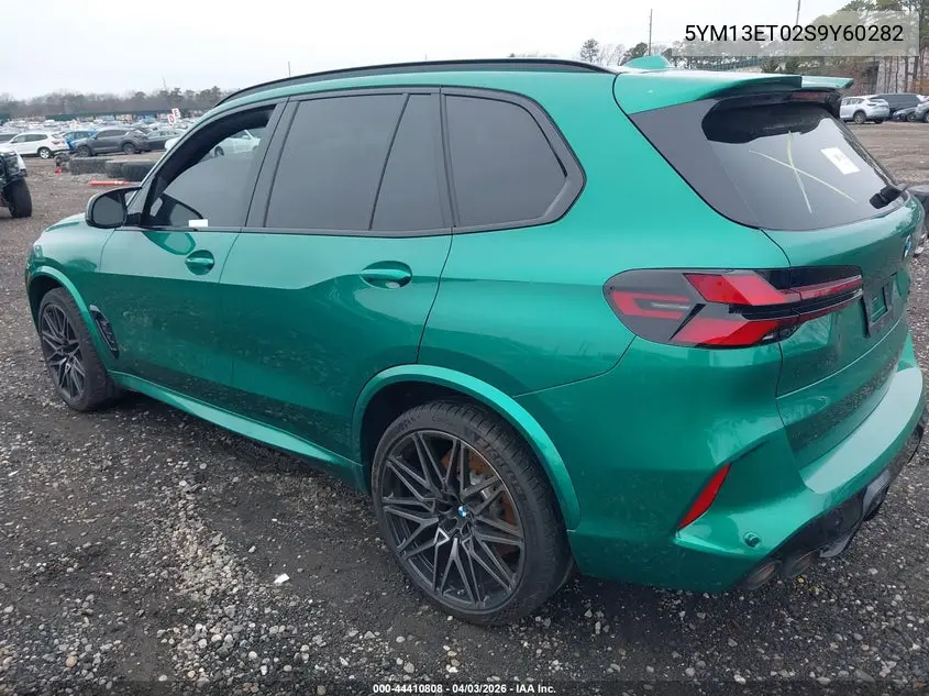 2025 BMW X5 M Competition VIN: 5YM13ET02S9Y60282 Lot: 44410808