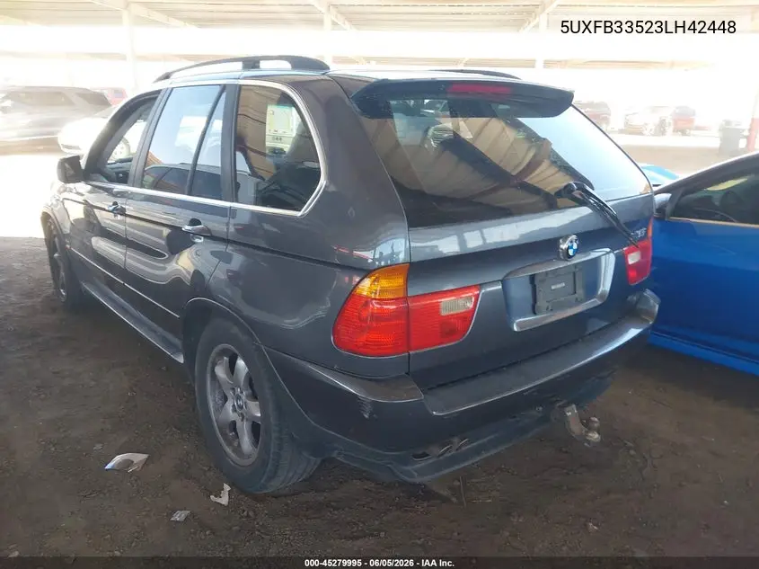 2003 BMW X5 4.4I VIN: 5UXFB33523LH42448 Lot: 45279995