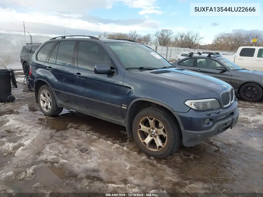 5UXFA13544LU22666 2004 BMW X5 3.0I