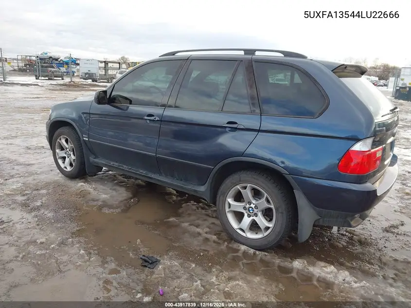 5UXFA13544LU22666 2004 BMW X5 3.0I