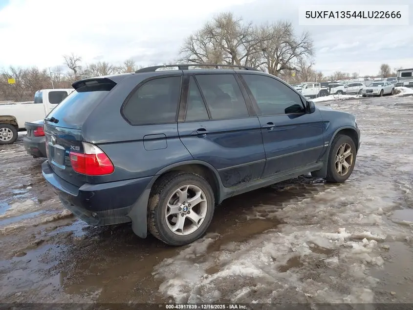 5UXFA13544LU22666 2004 BMW X5 3.0I