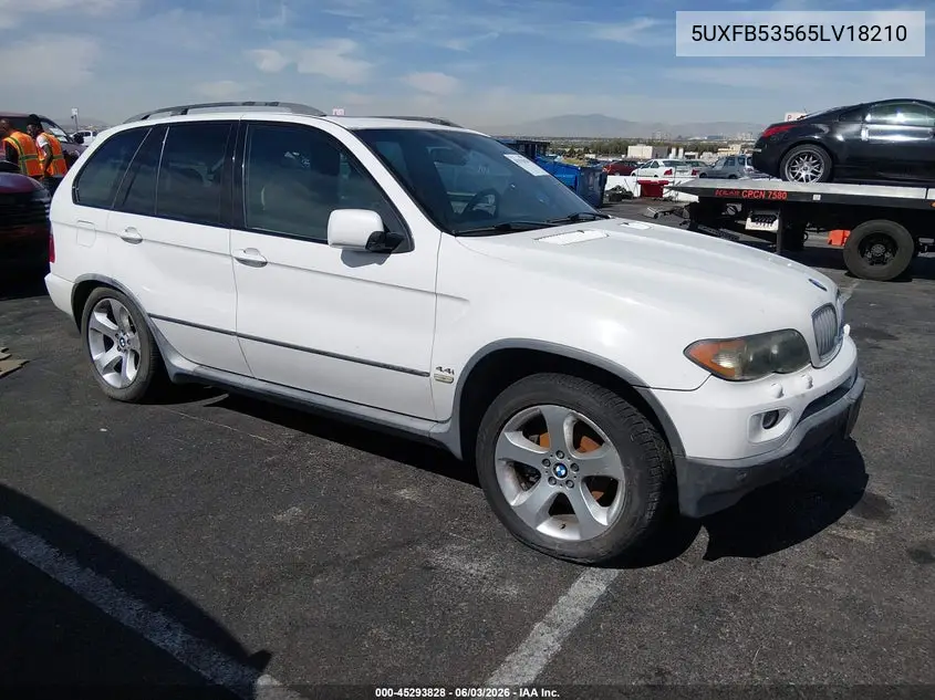 2005 BMW X5 4.4I VIN: 5UXFB53565LV18210 Lot: 45293828