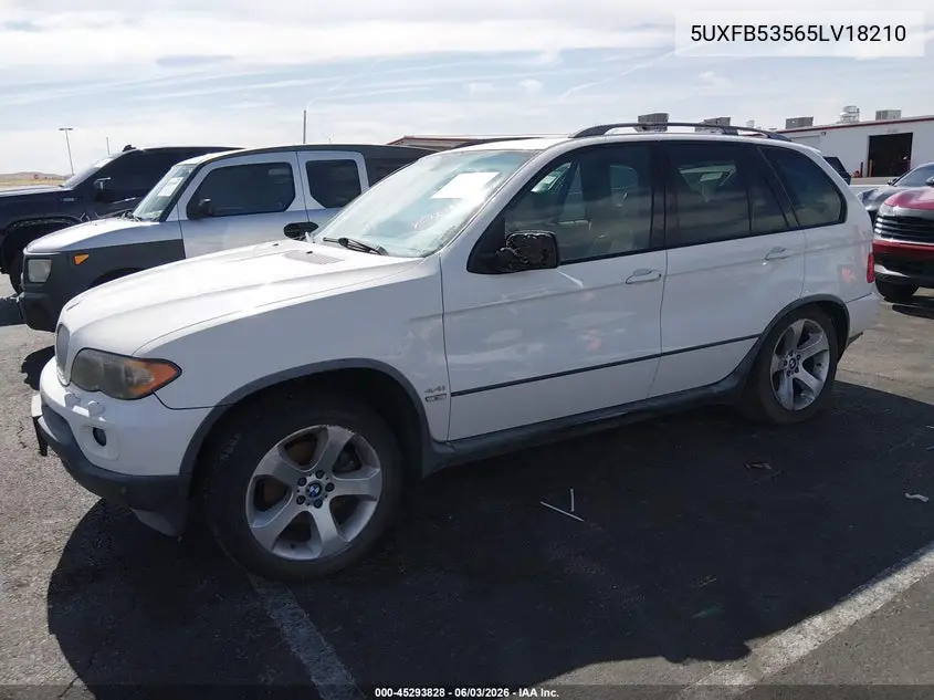 2005 BMW X5 4.4I VIN: 5UXFB53565LV18210 Lot: 45293828