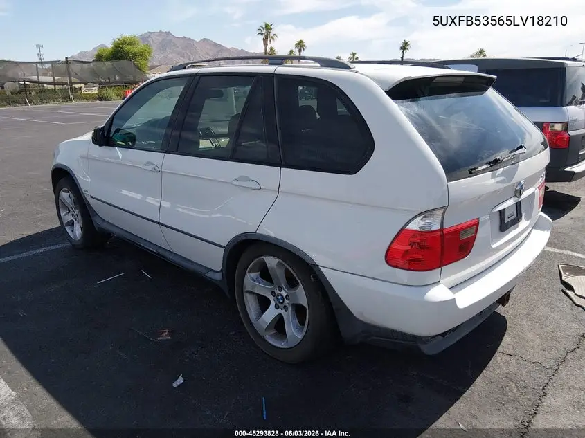 2005 BMW X5 4.4I VIN: 5UXFB53565LV18210 Lot: 45293828