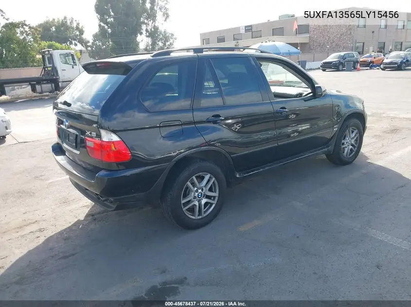 2005 BMW X5 3.0I VIN: 5UXFA13565LY15456 Lot: 45678437