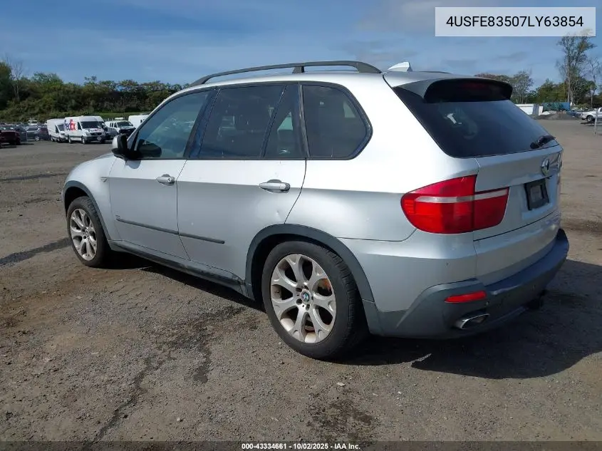 4USFE83507LY63854 2007 BMW X5 4.8I