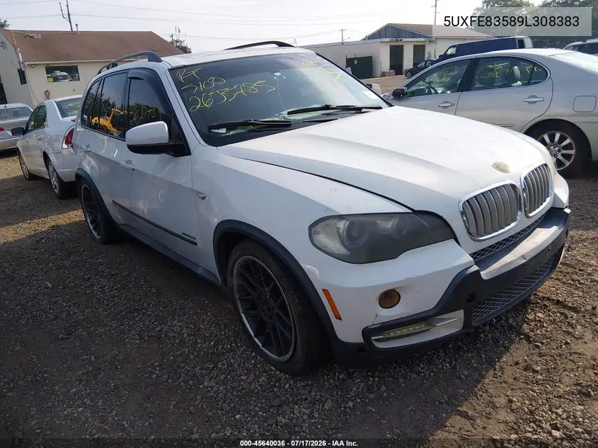 2009 BMW X5 xDrive48I VIN: 5UXFE83589L308383 Lot: 45640036