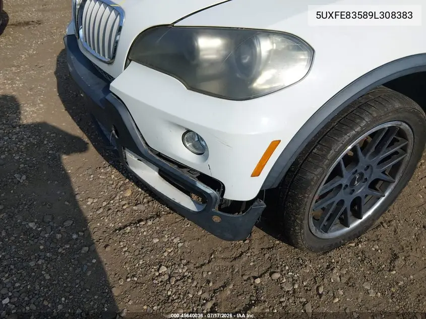 2009 BMW X5 xDrive48I VIN: 5UXFE83589L308383 Lot: 45640036