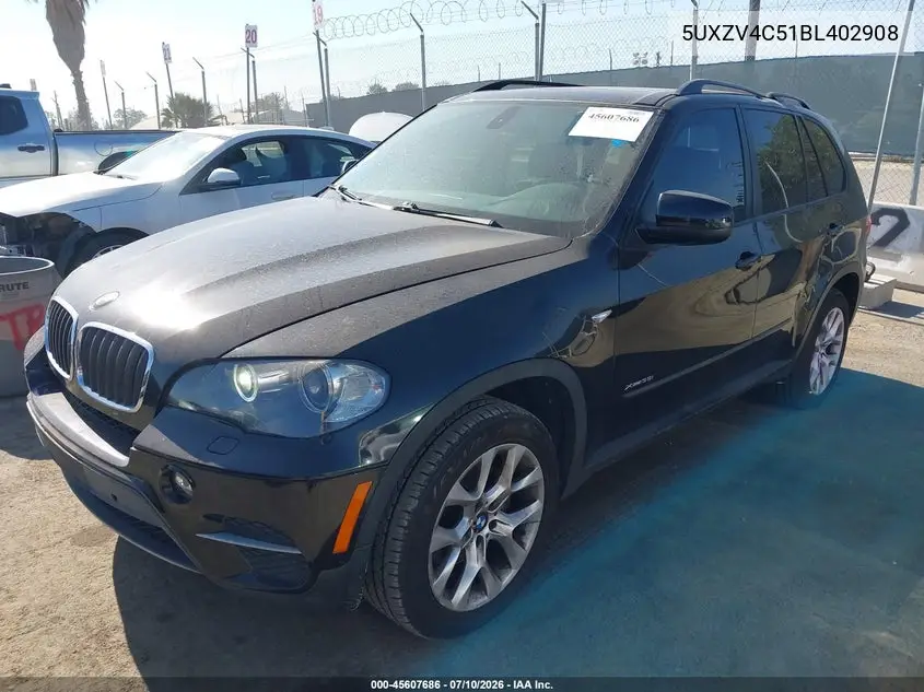 2011 BMW X5 xDrive35I/xDrive35I Premium/xDrive35I Sport Activity VIN: 5UXZV4C51BL402908 Lot: 45607686