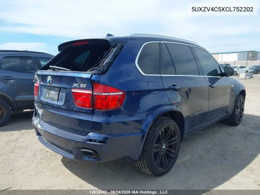 2012 BMW X5 xDrive35I VIN: 5UXZV4C5XCL752202 Lot: 12632842