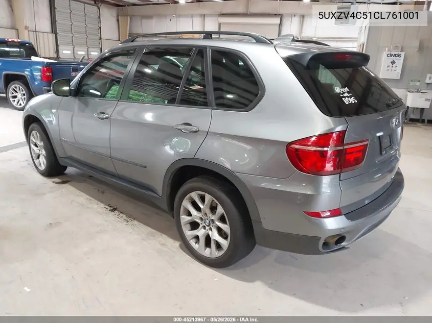 2012 BMW X5 xDrive35I/xDrive35I Premium/xDrive35I Sport Activity VIN: 5UXZV4C51CL761001 Lot: 45213967