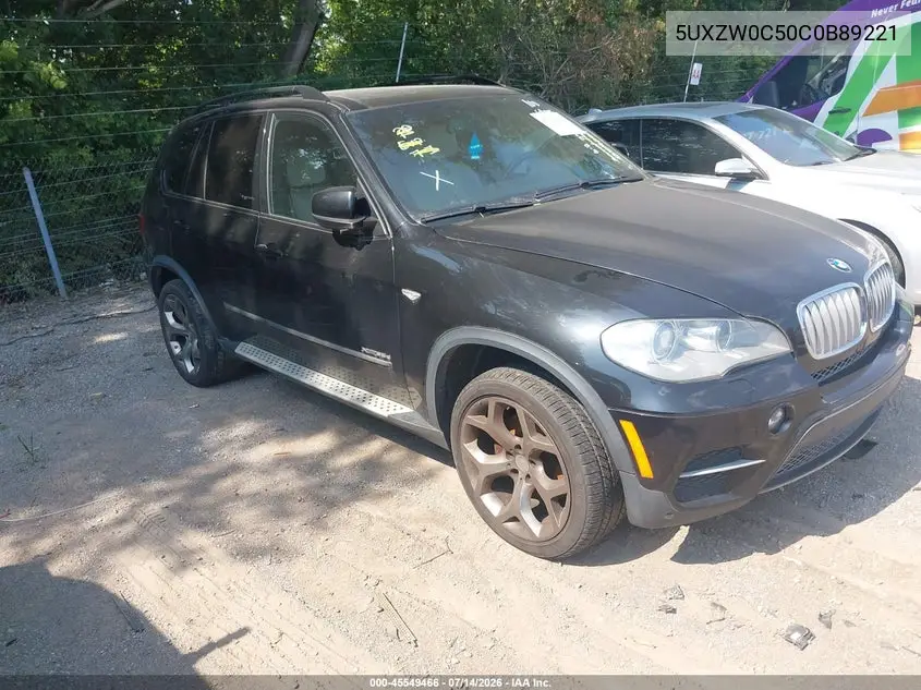 2012 BMW X5 xDrive35D VIN: 5UXZW0C50C0B89221 Lot: 45549466