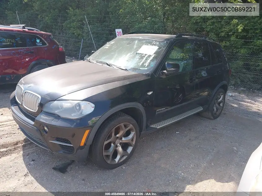 2012 BMW X5 xDrive35D VIN: 5UXZW0C50C0B89221 Lot: 45549466