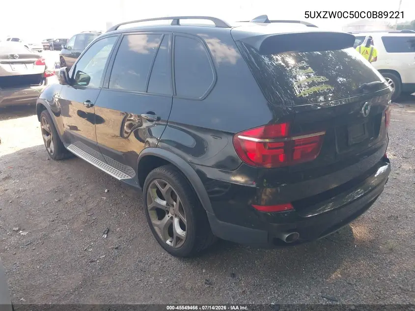 2012 BMW X5 xDrive35D VIN: 5UXZW0C50C0B89221 Lot: 45549466