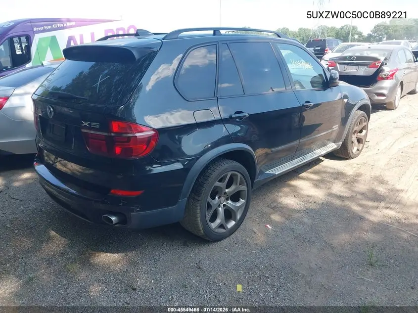 2012 BMW X5 xDrive35D VIN: 5UXZW0C50C0B89221 Lot: 45549466