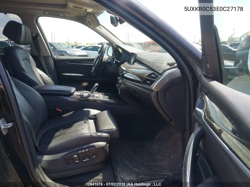 2014 BMW X5 35I VIN: 5UXKR0C53E0C27178 Lot: 12641076